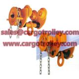 Geared trolley with durable quality keep safety